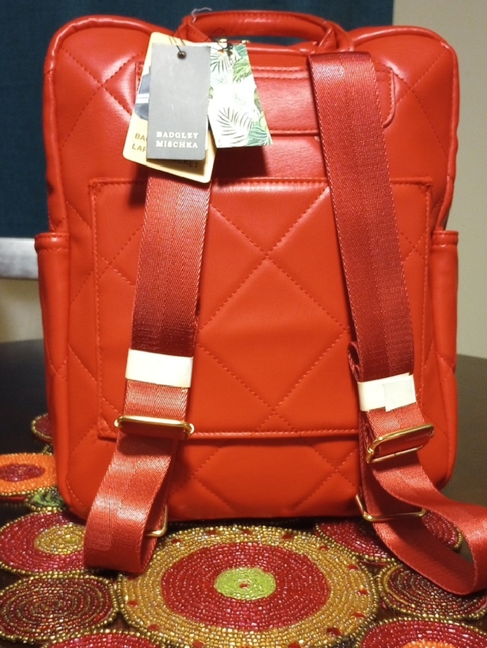 Quilted Laptop Backpack - Picture 4 of 15